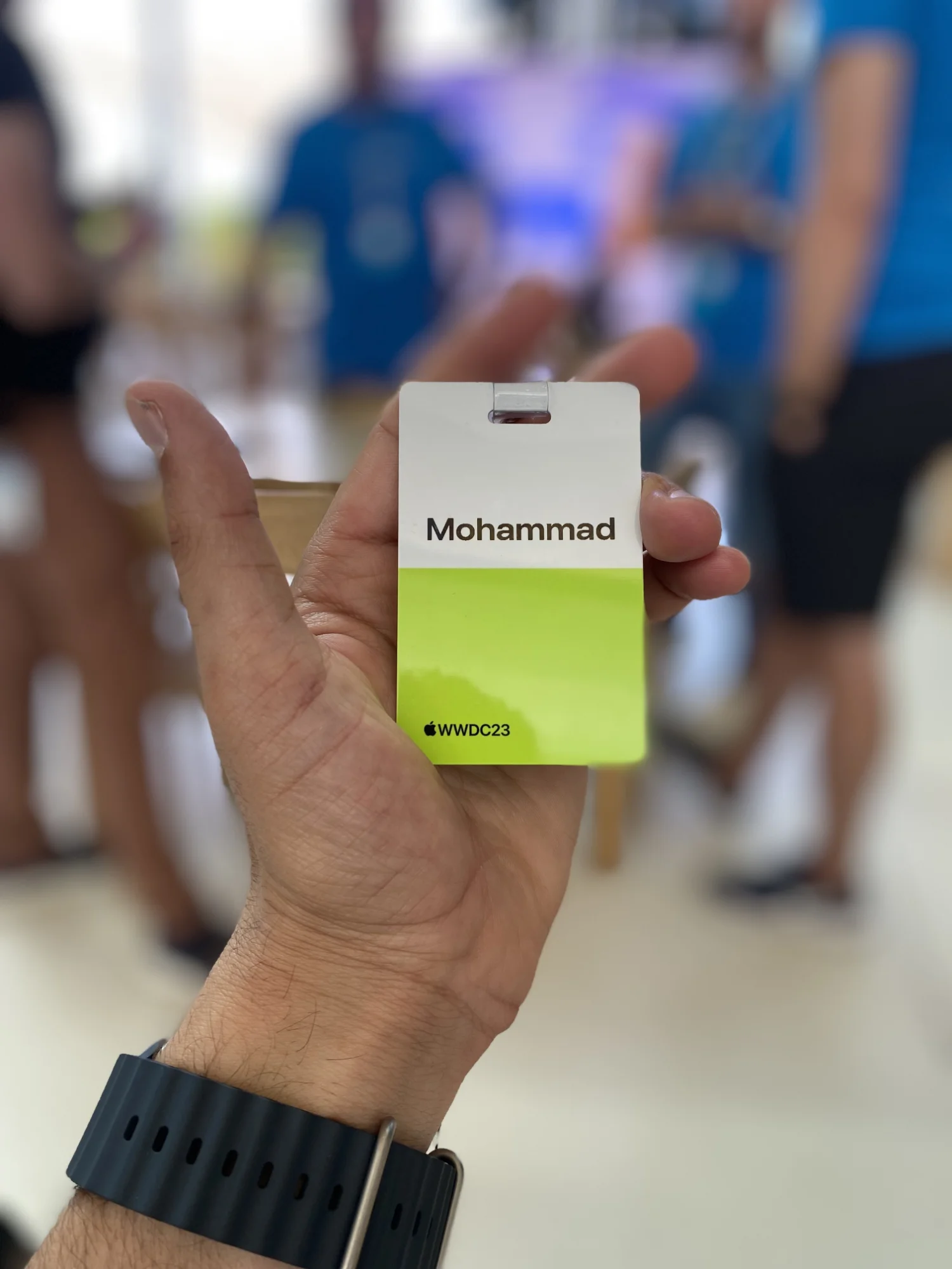 محمد العمار في الكشف الاول عن ابل فيجن برو في مقر ابل الرسمي